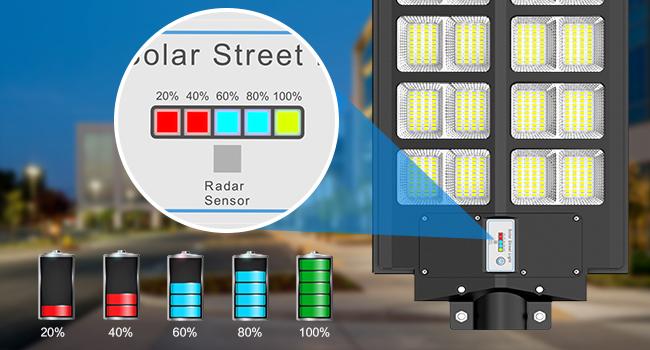 solar street light with pole 