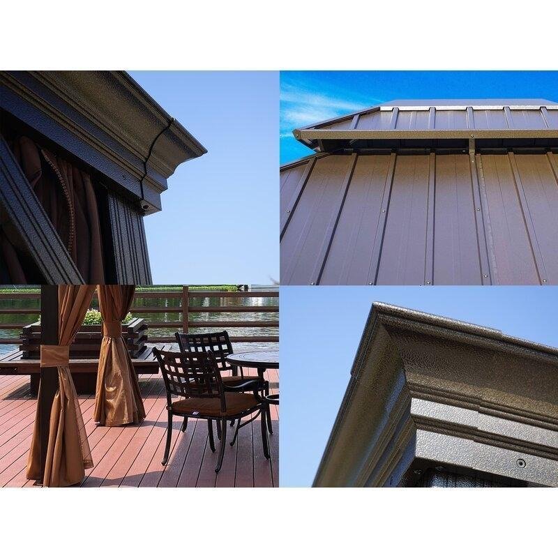 Dahlin Hardtop 12 Ft. W X 10 Ft. D Aluminum Patio Gazebo