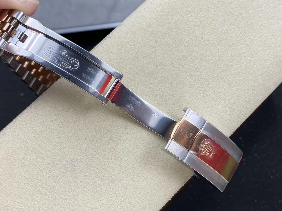 GYL Rolex Datejust 36mm Two-Tone Rose Gold Silver Fluted Motif Diamond Dial Jubilee Bracelet (126231) 11 Super Clone – DD3235 Movement-GYL-GaiYalun