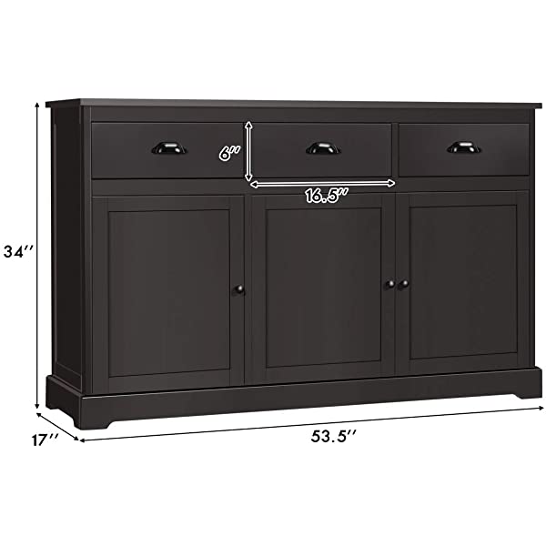 Giantex Sideboard Buffet Server Storage Console Table Home