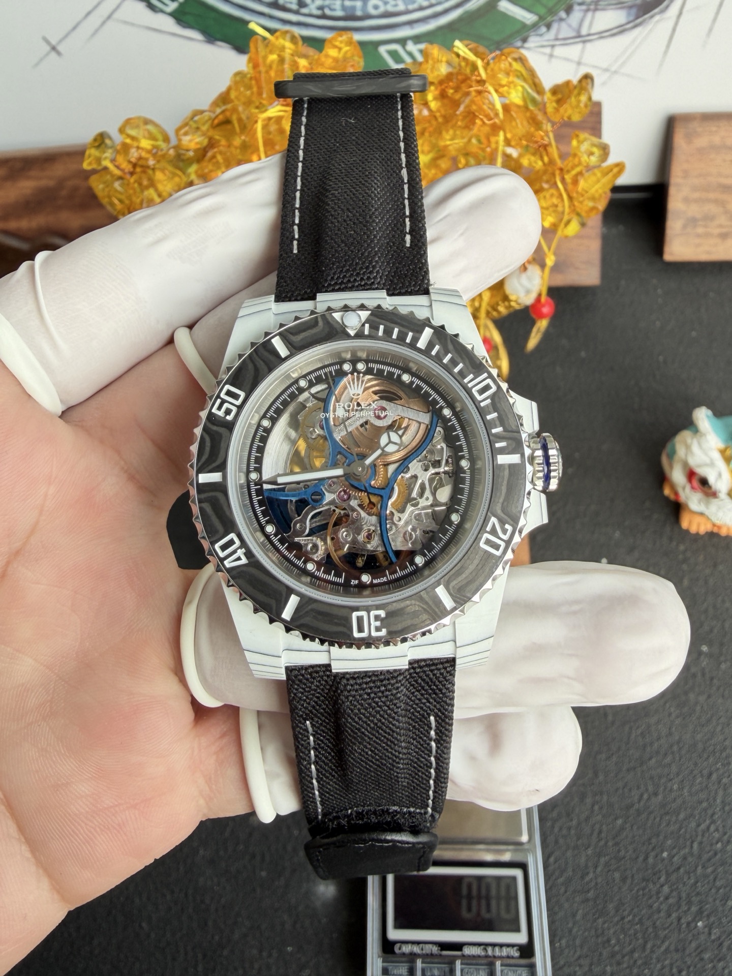 GYL Rolex Submariner Carbon Quartz “Summer” Vision of Miami Skeletonized Movement Zif Remould 1:1 Best Replica 41mm-GYL-GaiYalun