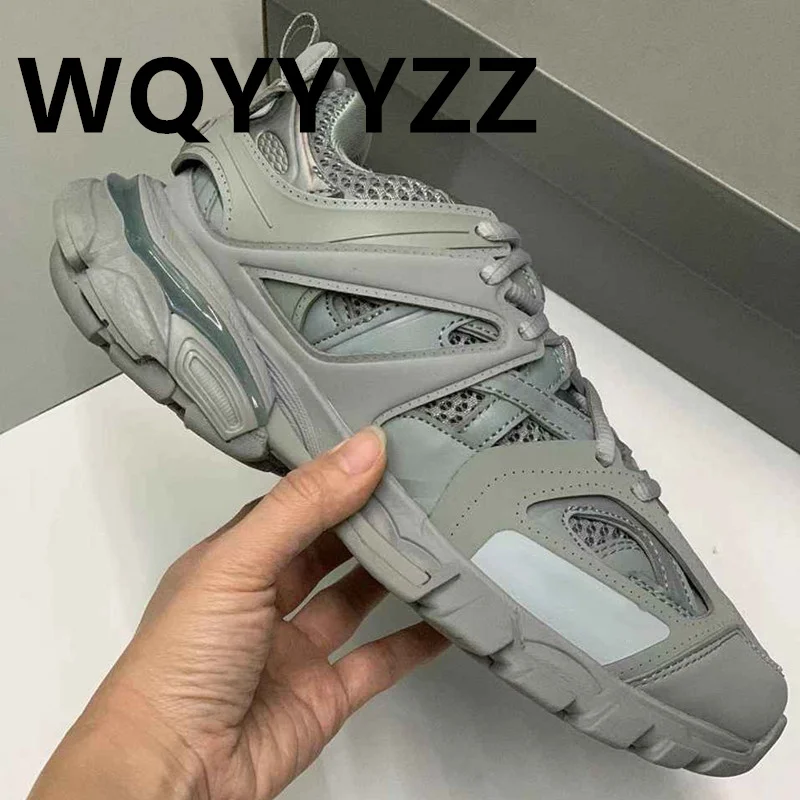 Designer Sneakers Lace Up Round Toe Fashion Women Shoes Unisex Couple Sport Shoes Size 35-45 Men Shoes Luxury Brand Mules 2023