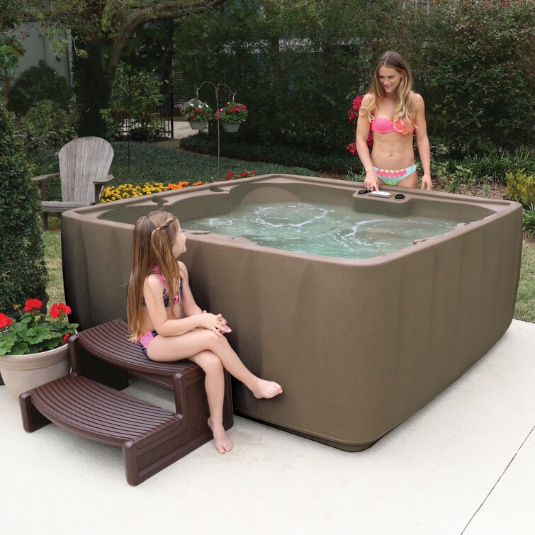 Premium AR600 6-Person 29-Jet Plug & Play Hot Tub with Ozonator, powered By Jacuzzi Pumps