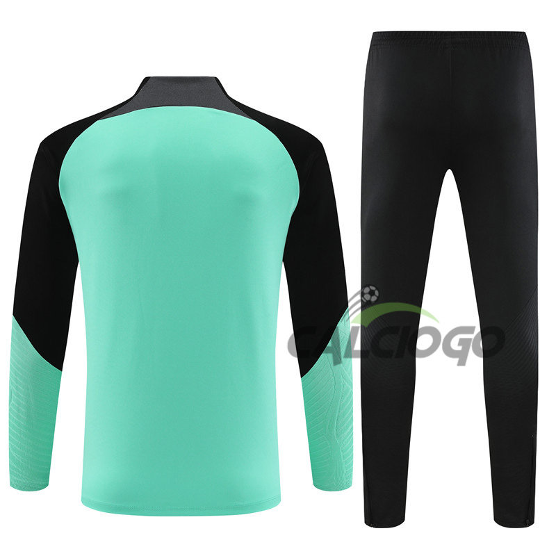 Tuta Calcio Chelsea Felpa Zips Verde 2023-2024  