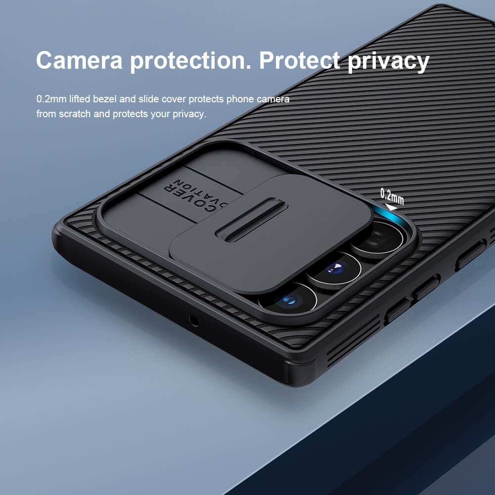 Slide cover protects camera phone case for samsung galaxy series