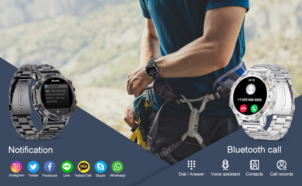 SMART WATCH FOR MEN WITH BLUETOOTH CALL