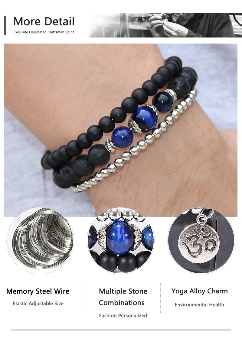 More Detail of Natural Crystal Protection Stone Bracelet