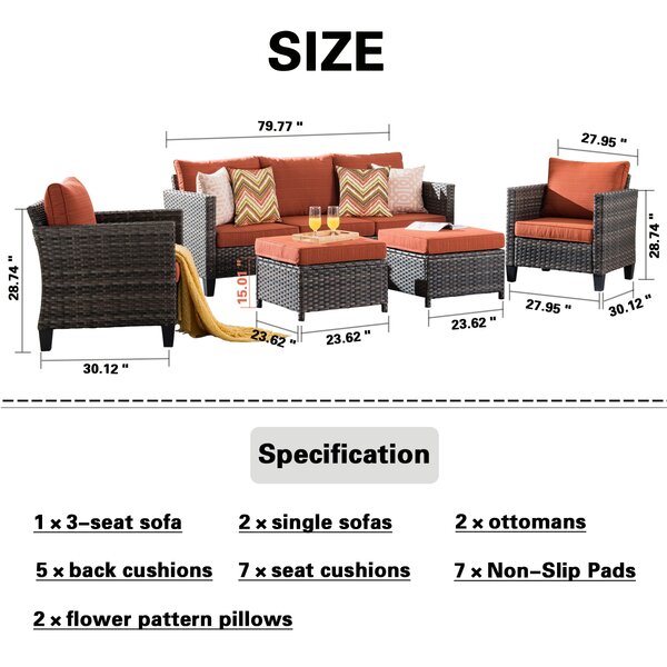 Burhans 5 - Person Seating Group with Cushions