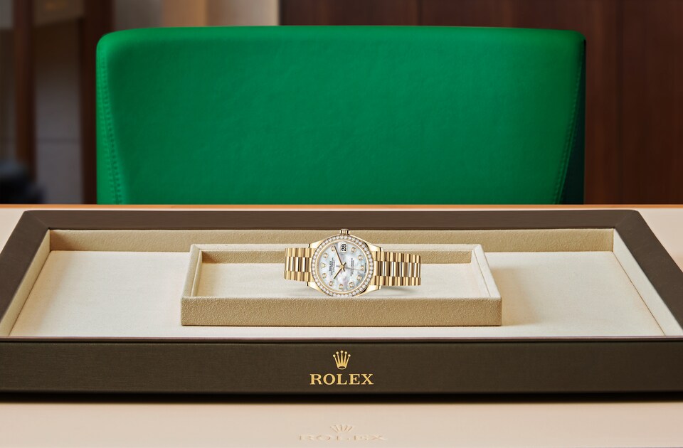 Rolex Datejust in 18 ct yellow gold M278288RBR-0006 at J. Licht & Sons Rolex Boutique