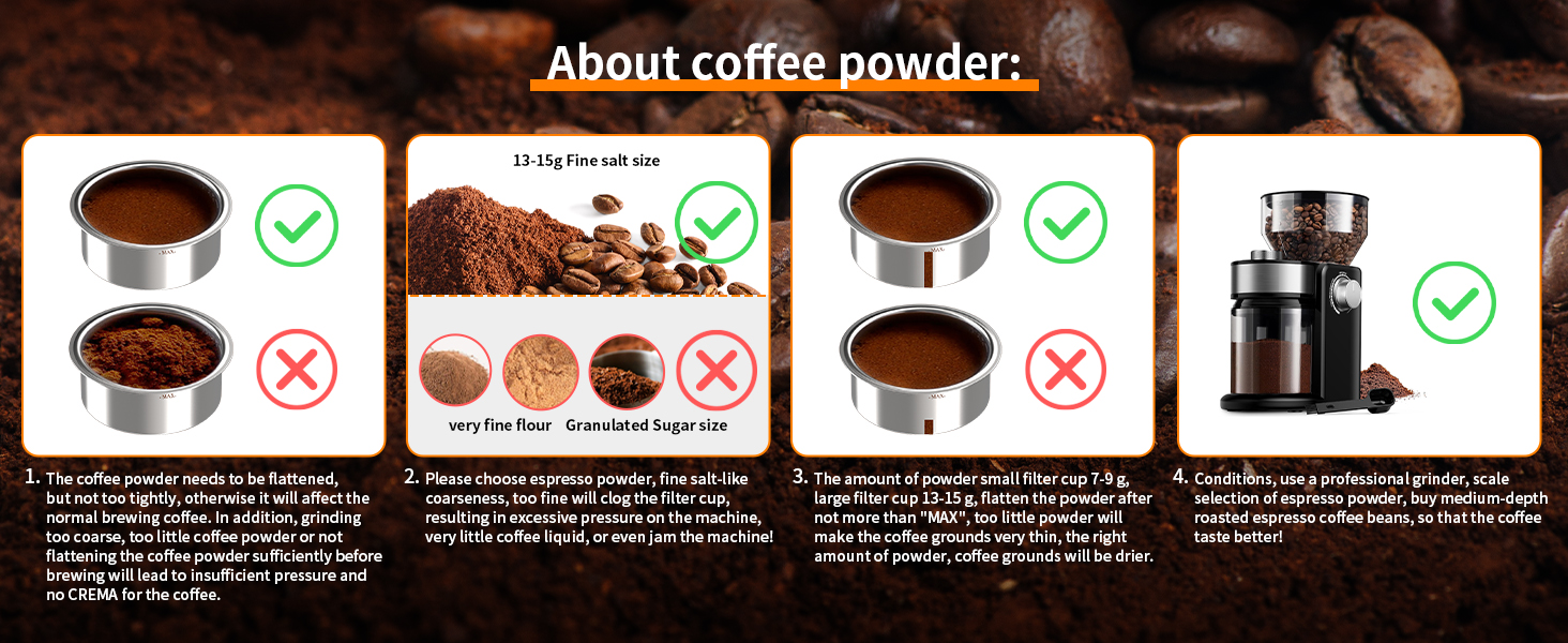 About coffee powder