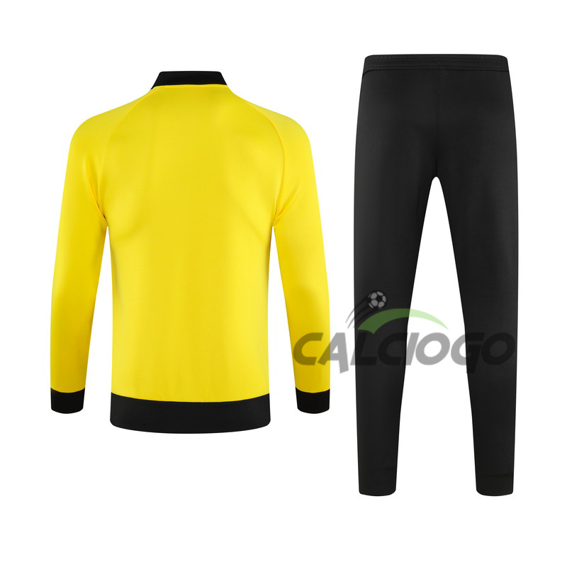 Tuta Calcio Dortmund Felpa Zips Giallo 2023-2024
