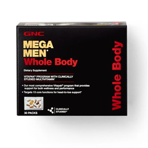 Details of GNC Mega Men Whole Body Vitapak Program