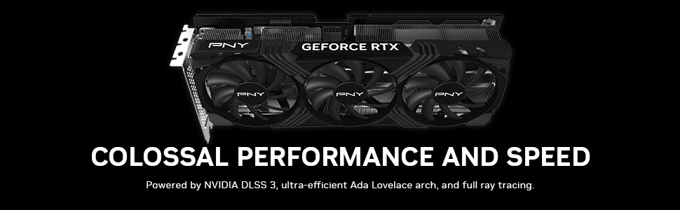 PNY GeForce RTX 4070 Ti SUPER 16GB VERTO Overclocked Triple Fan DLSS 3