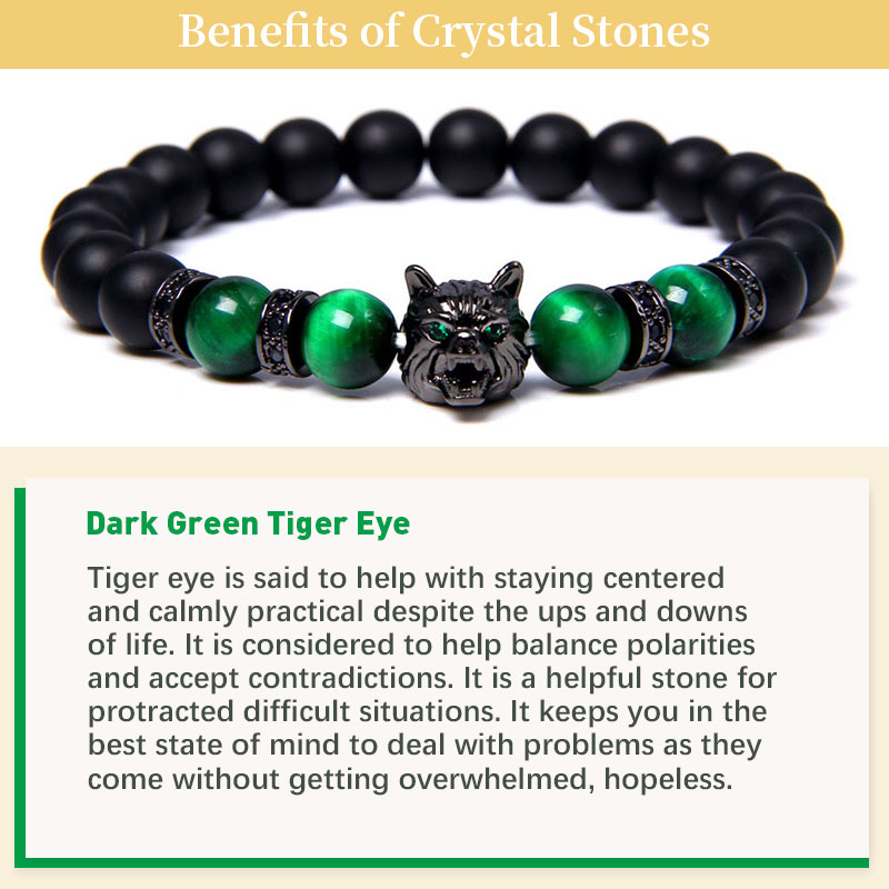 Benefits of Crystal Stones| Dark Green Tiger Eye