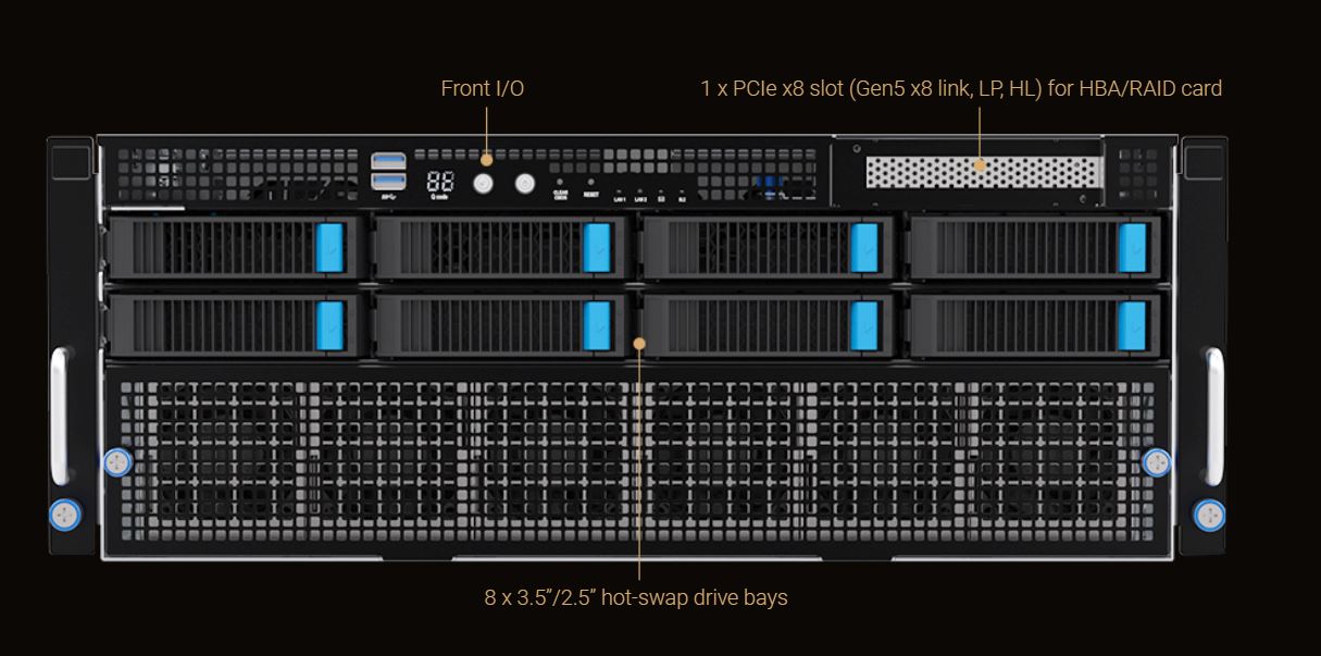 ASUS ESC8000A-E12-26W10G 4U Rackmount Server Barebone