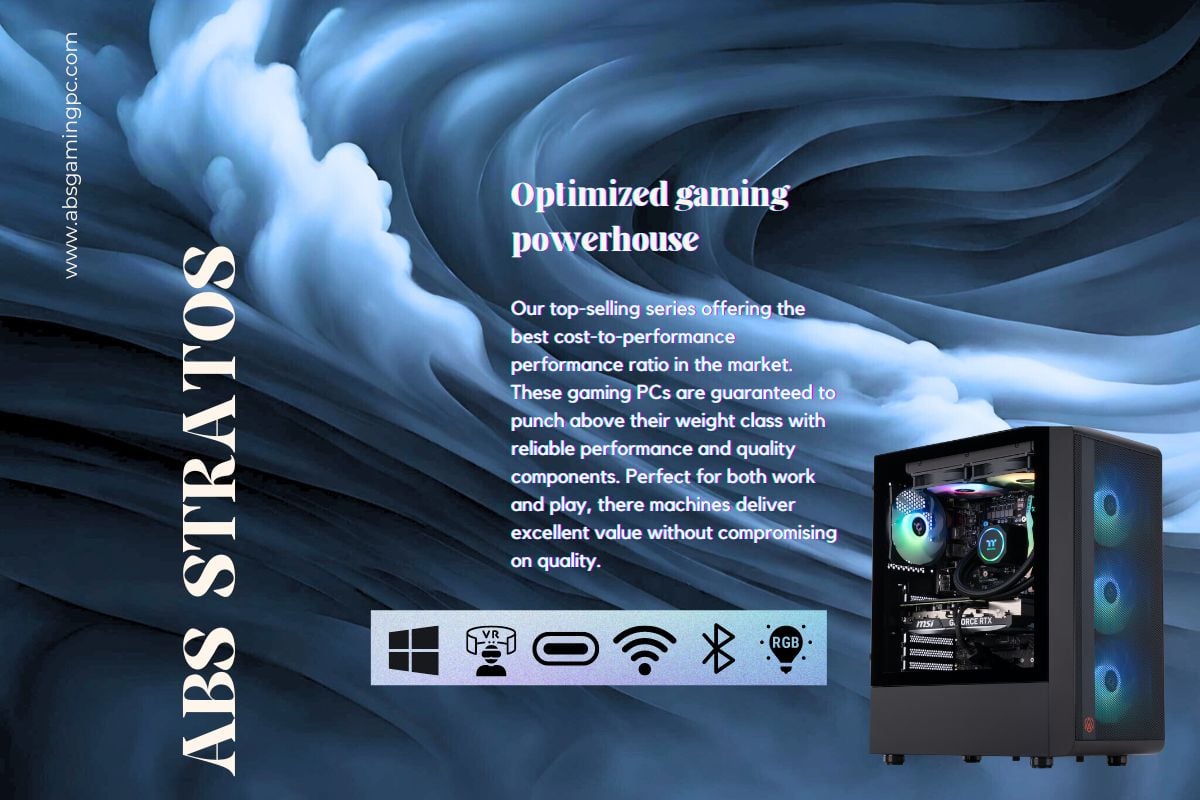 ABS Stratos Aqua Gaming PC