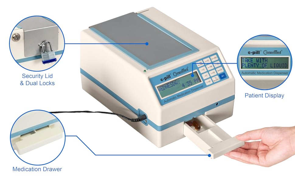 CompuMed Safe Automatic Pill Dispenser