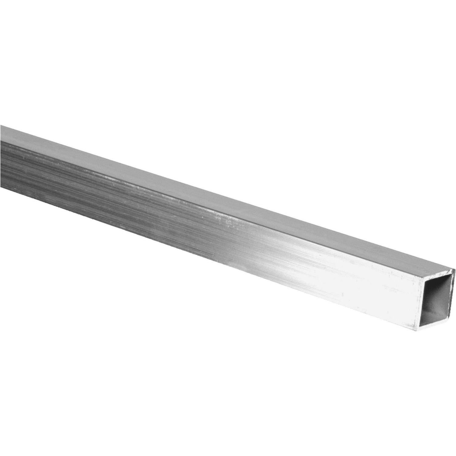 Steelworks 1-In x 8-ft Mill Finished Aluminum Square Tube #566187