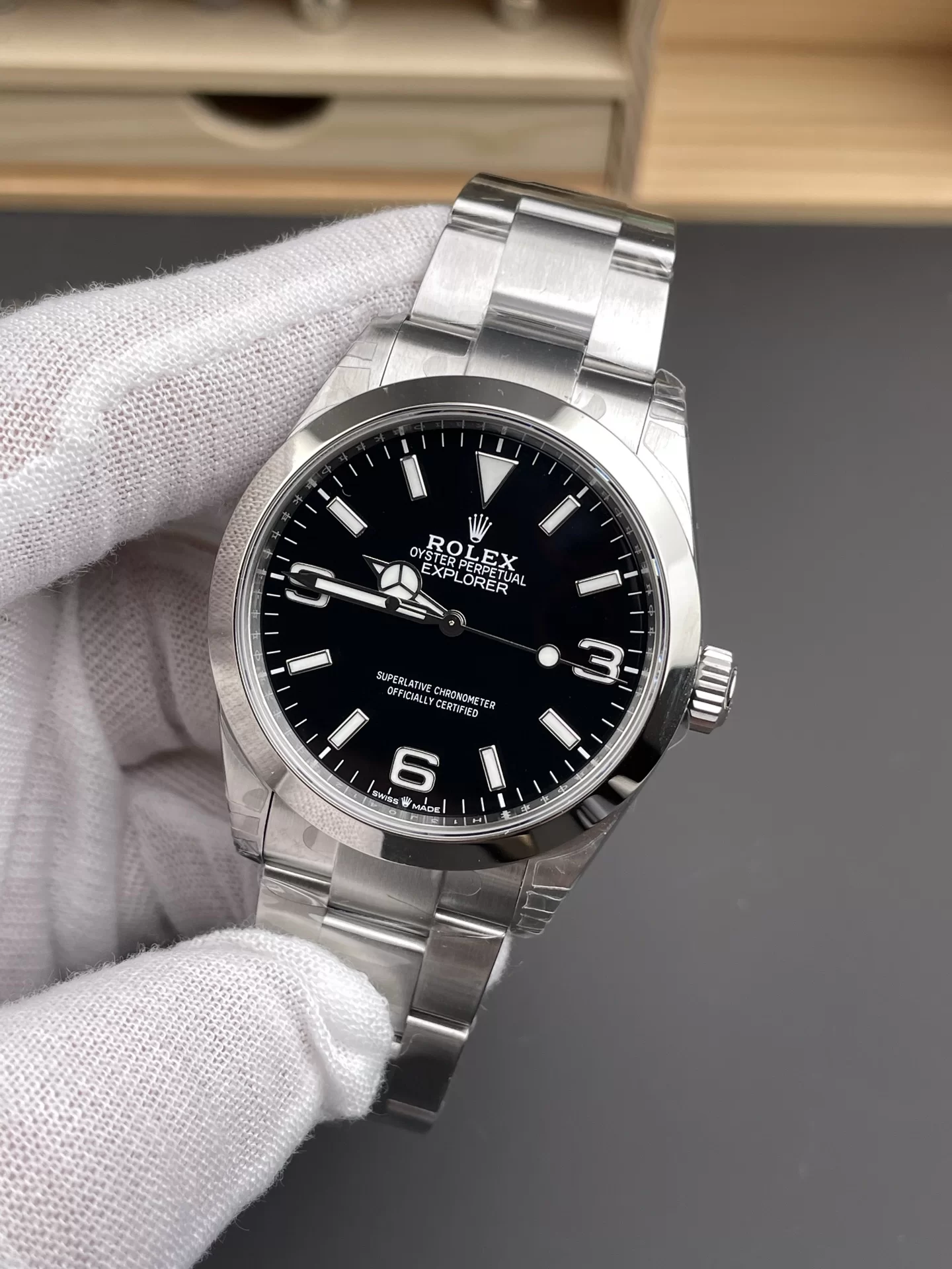 GYL Rolex Explorer 40mm Black “3-6-9” Dial Smooth Bezel Oyster Bracelet (224270) 1:1 Super Clone – DD3230 Movement-GYL-GaiYalun