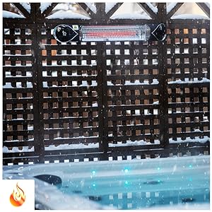 1500W Weatherproof Infrared Heater Outdoor / Indoor by iQ Heat