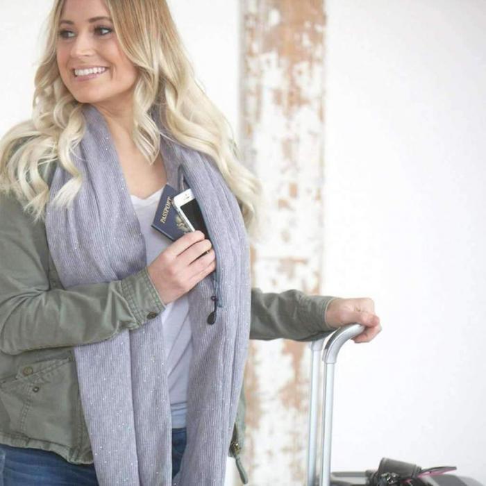 iScarft Multi-Way Infinity Scarf with Pocket