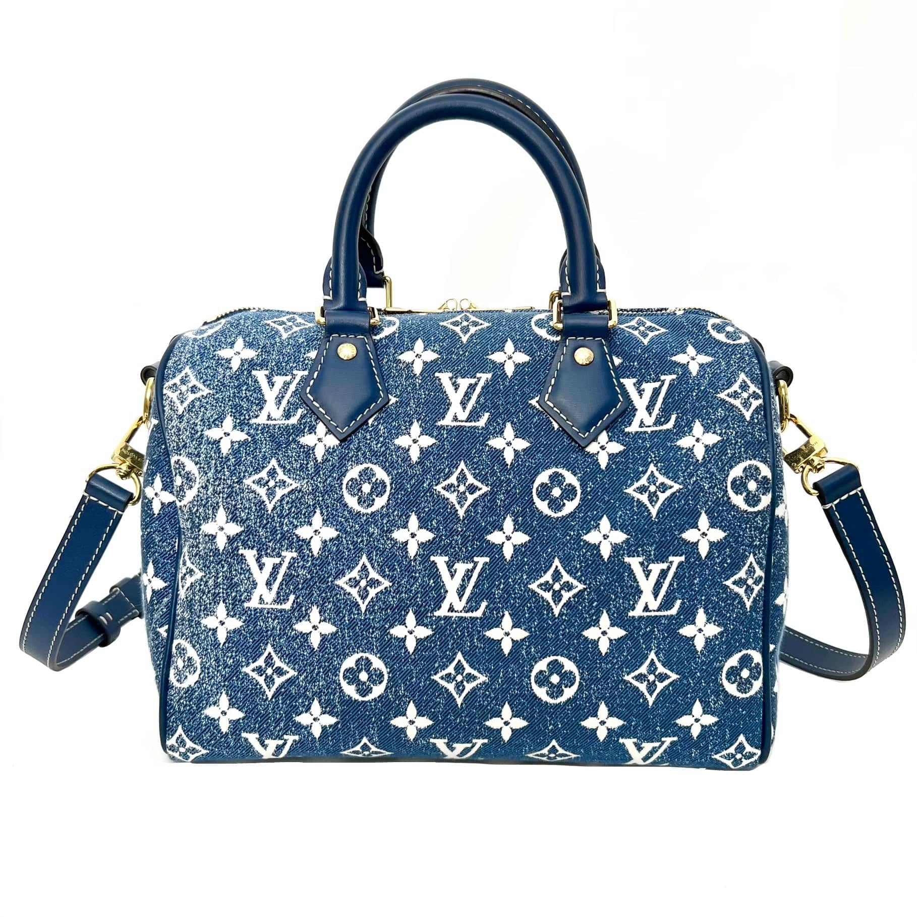 Louis Vuitton Monogram Denim Speedy Bandouliere 25