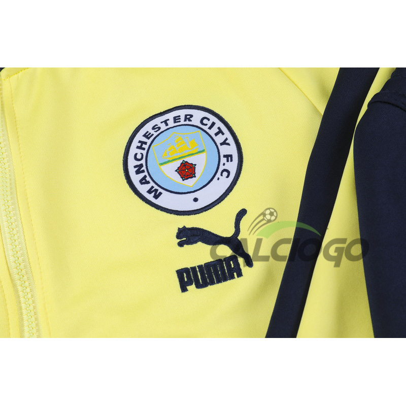 Tuta Calcio Manchester City Felpa Giallo 2023-2024