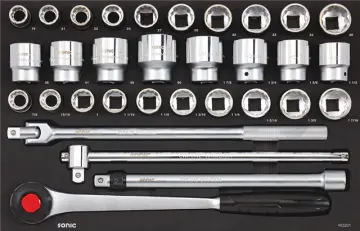 Socket set 3/4'', metric & SAE SFS 32-pcs redirect to product page