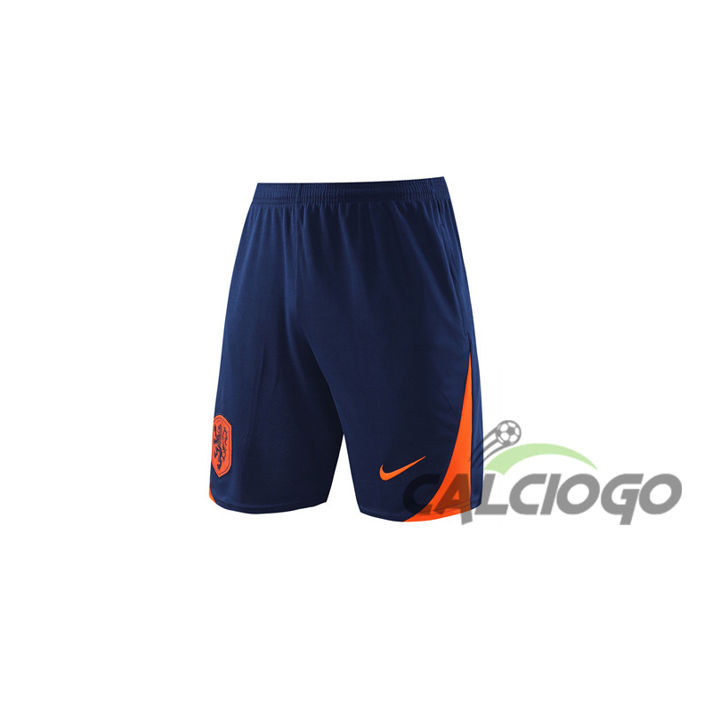Netherlands Pantaloncini Blu Navy 2024-2025