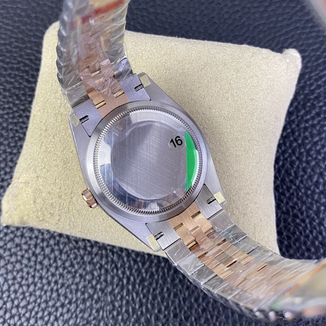 GYL Rolex Datejust 36mm Two-Tone Rose Gold Silver Fluted Motif Diamond Dial Jubilee Bracelet (126231) 11 Super Clone – DD3235 Movement-GYL-GaiYalun