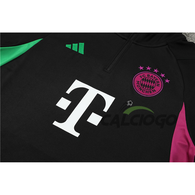 Tuta Calcio Bayern Monaco Felpa Nero 2023-2024