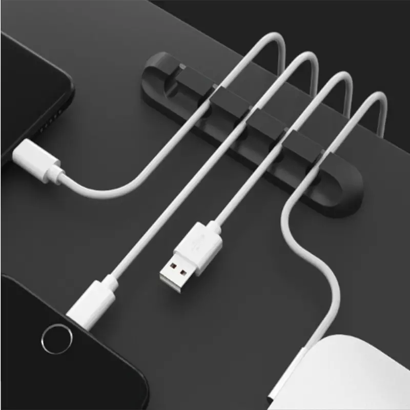 1pc 1 3 5 7 holes multi functional cable organizer for wire slot usb cable fixing hub life tools details 3