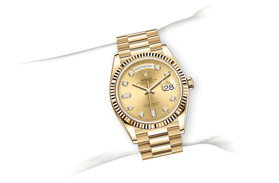 Rolex Day-Date in 18 ct yellow gold M128238-0008 at J. Licht & Sons Rolex Boutique