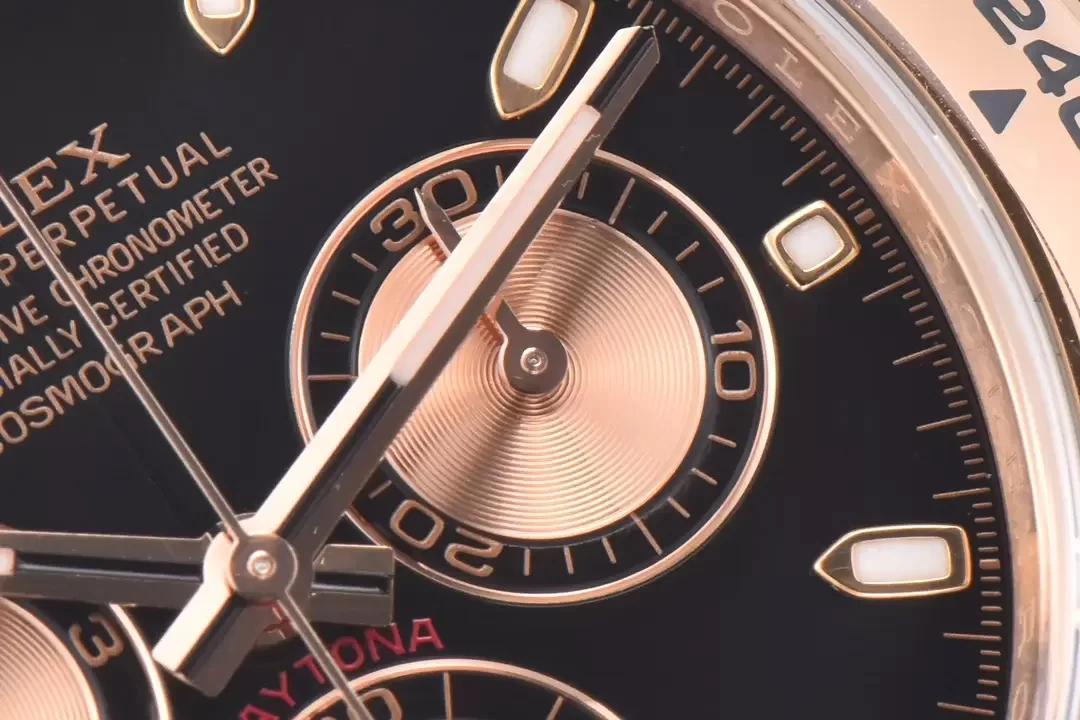 Clean/C厂劳力士全玫瑰金宇宙计型黑盘迪通拿m116505-0008腕表_高仿手表,复刻手表,一比一精仿手