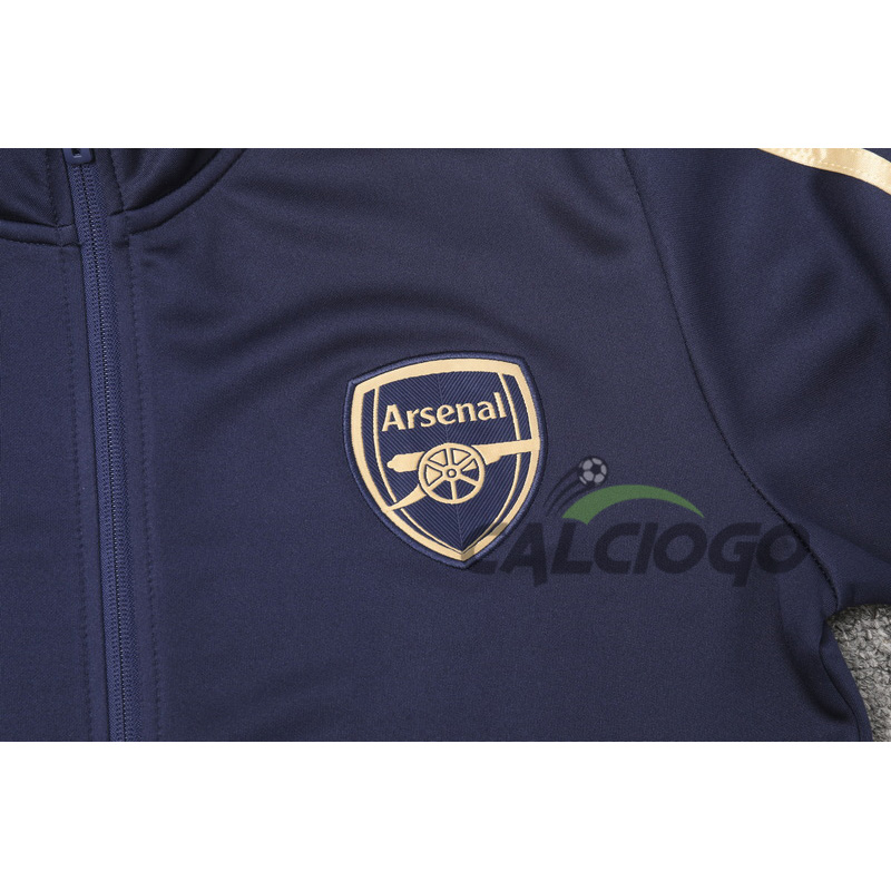 Tuta Calcio Arsenal Felpa Zips Blu 2023-2024