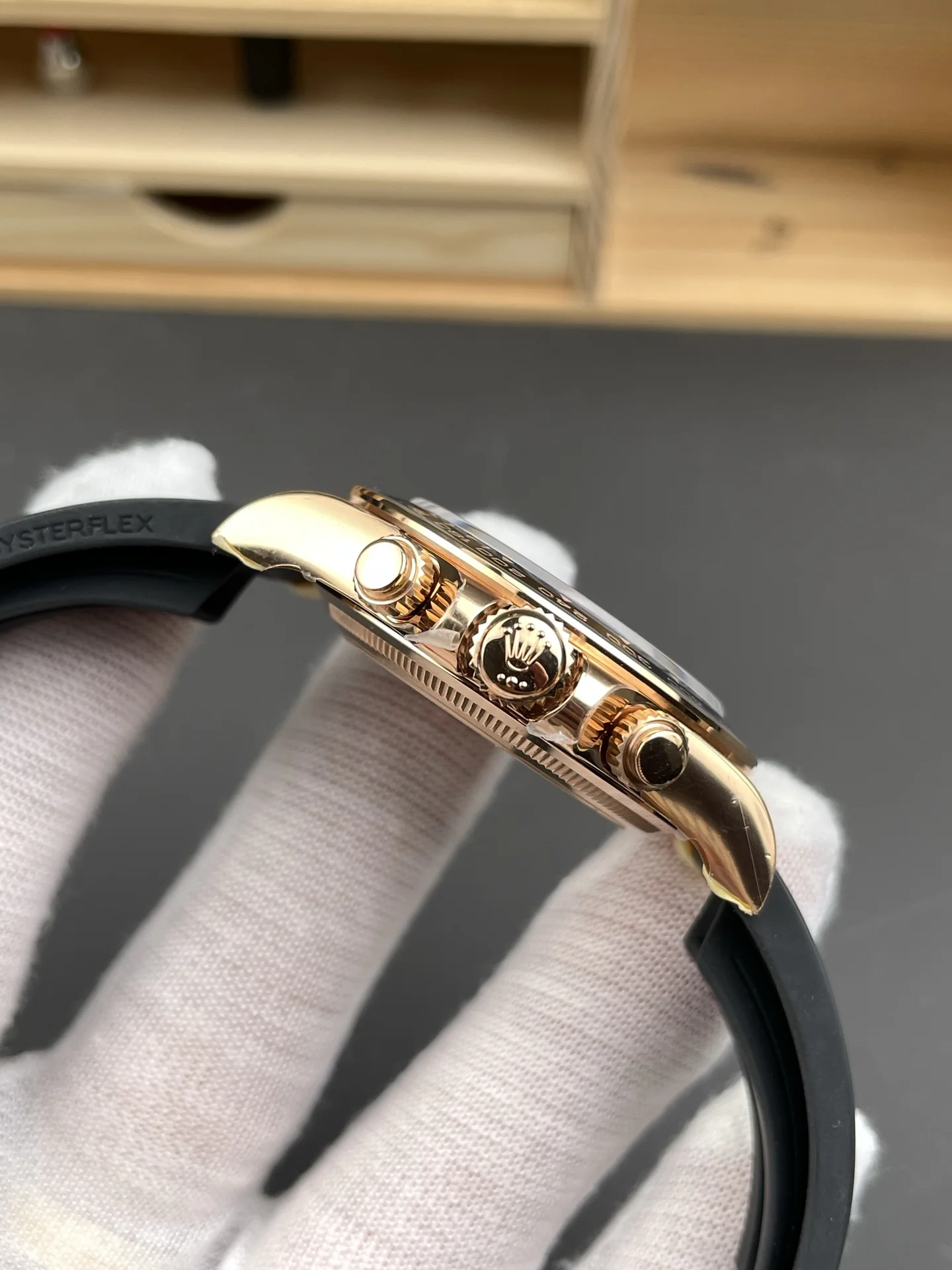 GYL Rolex Cosmograph Daytona “Black Diamond” Everose Gold Rubeer Strap(126515LN) 11 Super Clone – DD4131 Movement-GYL-GaiYalun