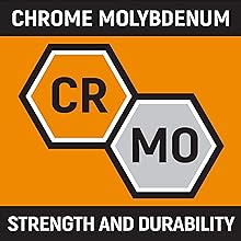 Chrome Molybdenum for strength and durability