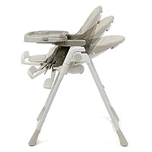 Babylo Nosh highchair side view showing 3 back rest positions