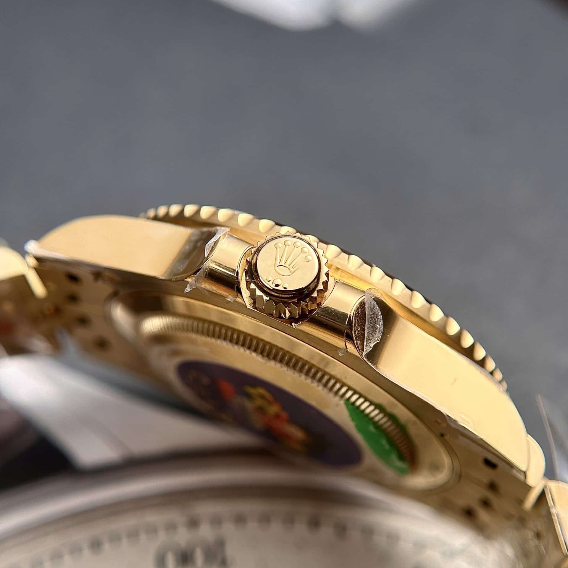GYL Rolex GMT-Master II 126718GRNR-0001 Yellow Gold Black Dial Jubilee 11 Replica Clean Factory 40mm-GYL-GaiYalun