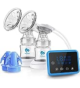 Breast Pump,Portable Dual Breastfeeding Pump with 4 Modes 9 Levels, BPA Free, Memory Function, Re...