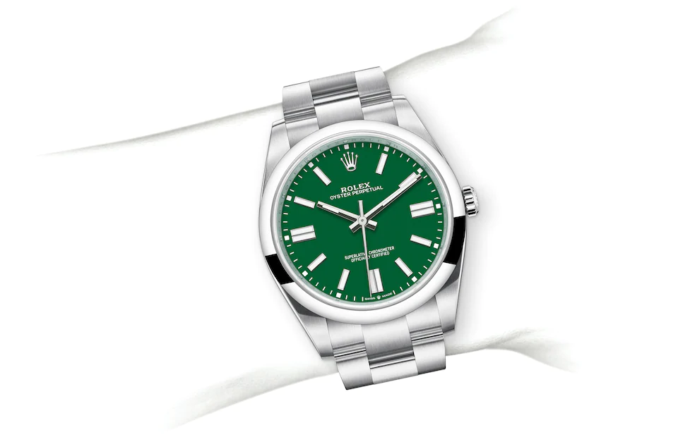 Rolex Oyster Perpetual in Oystersteel M124300-0005 at J. Licht & Sons Rolex Boutique