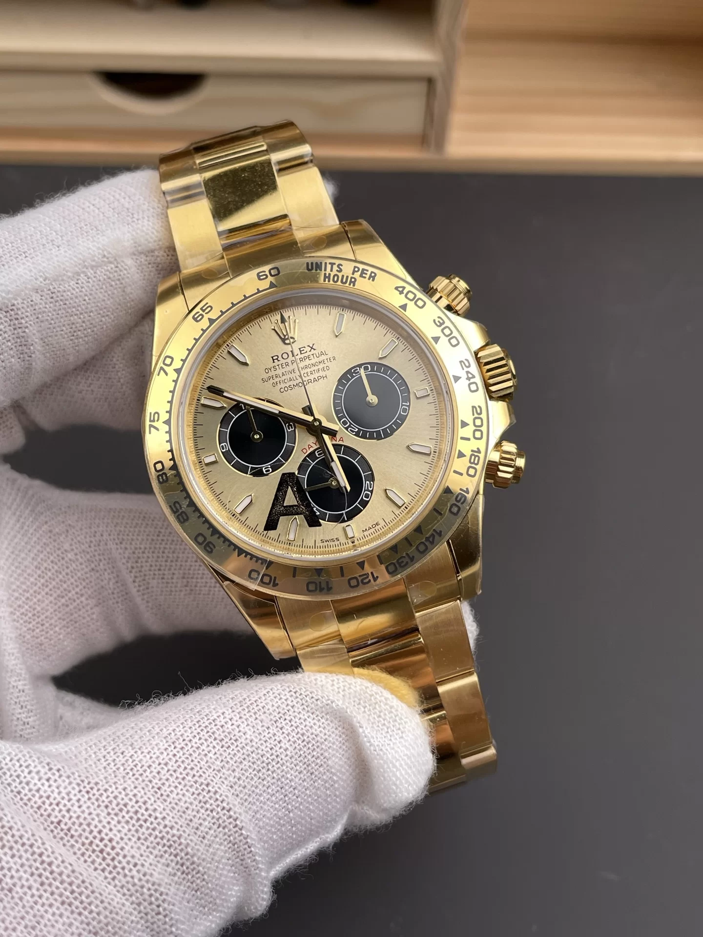 GYL Rolex Cosmograph Daytona 40mm Champagne Dial Yellow Gold (126508) 11 Super Clone – DD4131 Movement-GYL-GaiYalun