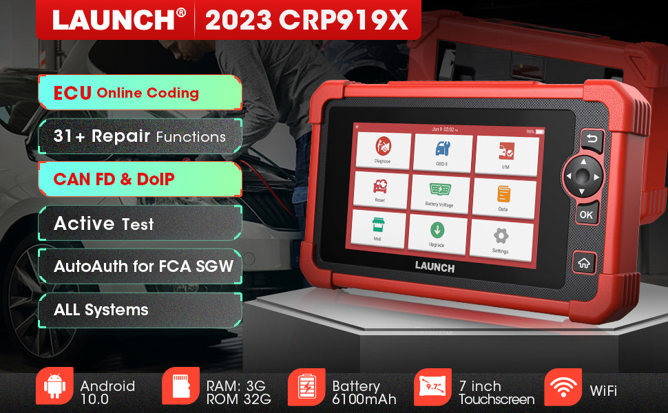 2023 LAUNCH CRP919X Diagnostic Scanner with ECU Coding