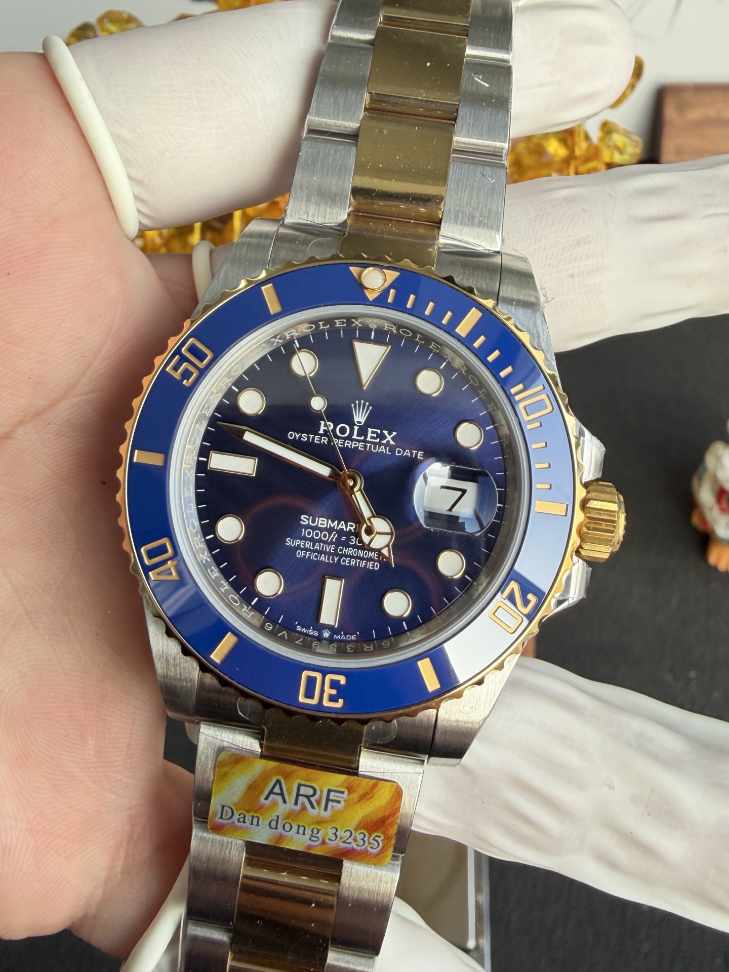 GYL Rolex Submariner Date 126613LB Two Tone Yellow Gold Blue Dial Gained Weight 175g 1:1 Super Clone ARF 41mm-GYL-GaiYalun