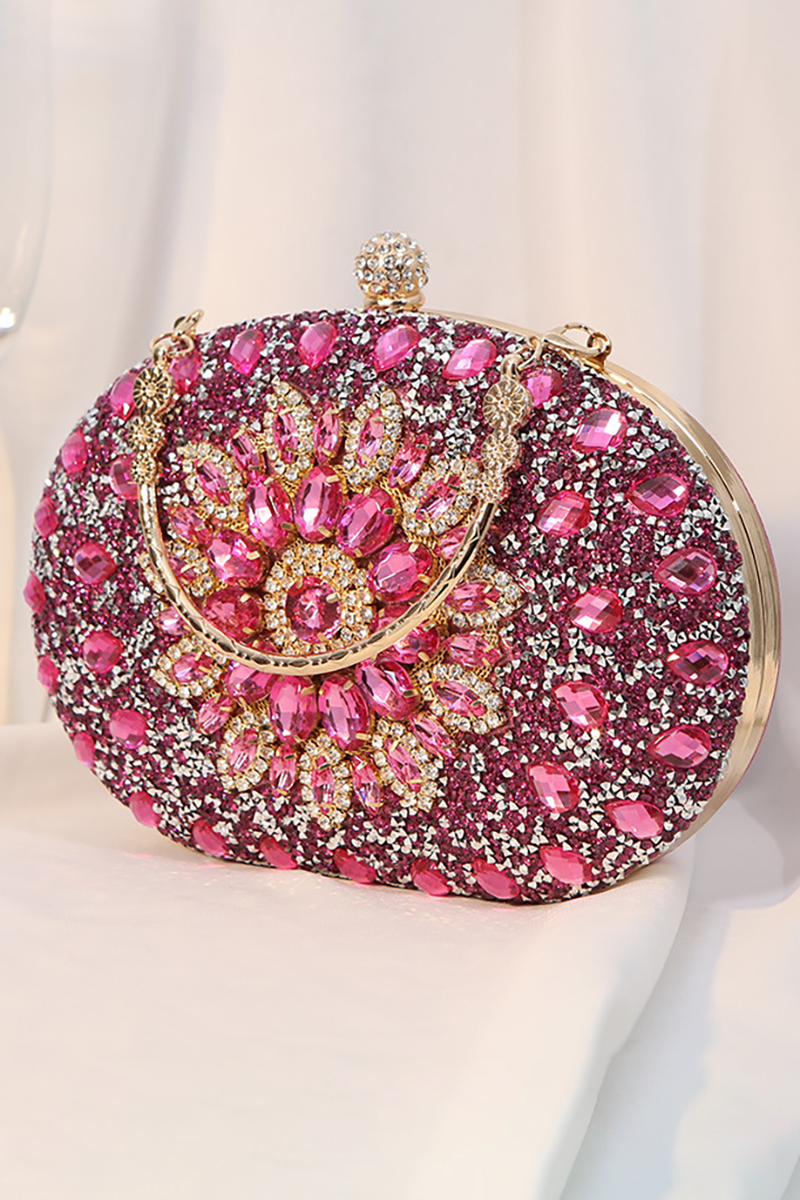 Rhinestone Sunflower Dinner Party Clutch Purses Bag