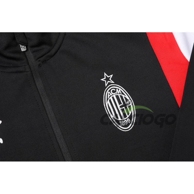 Kit AC Milan Felpa Zips Top Pantaloni 2023-2024