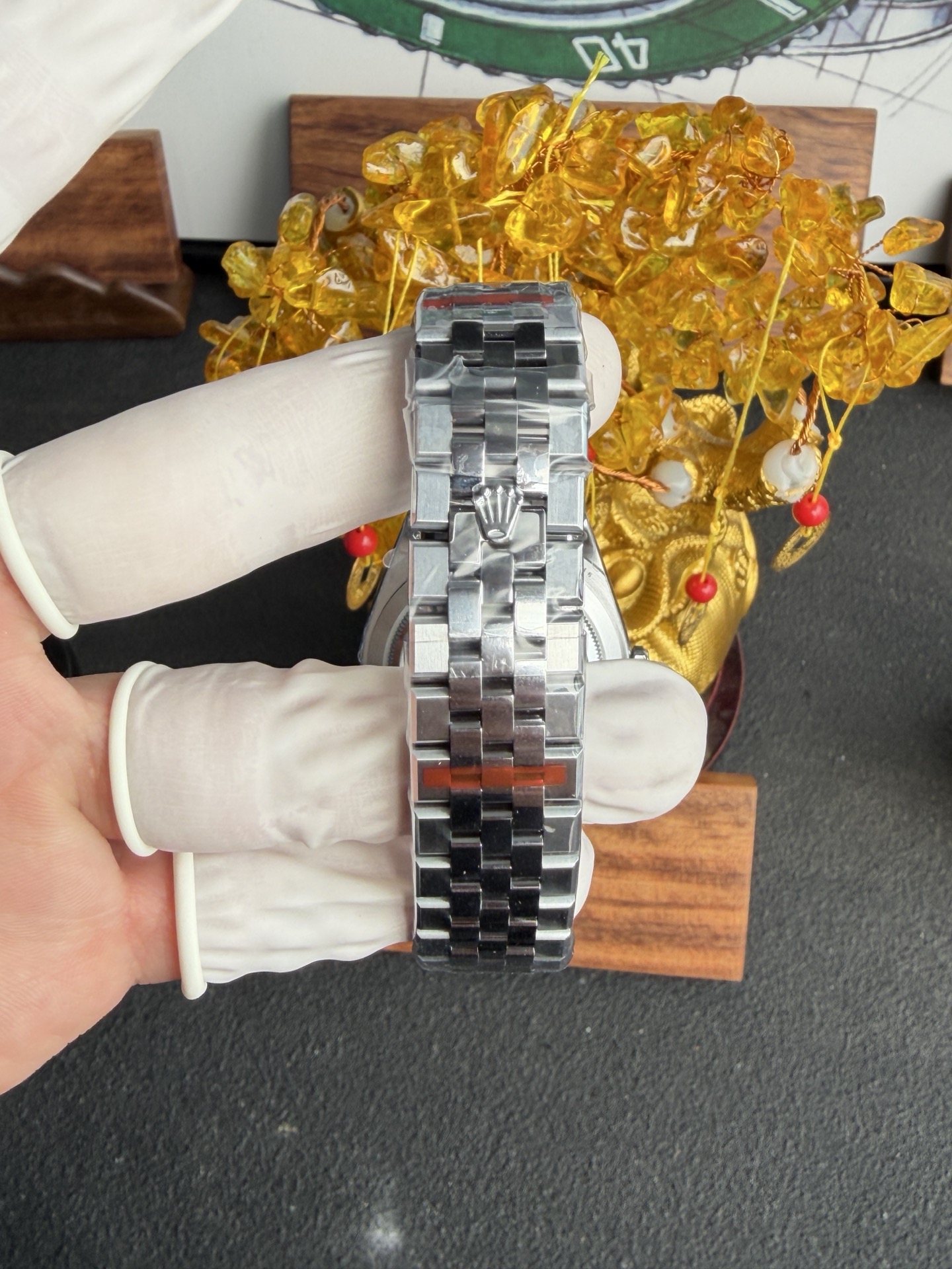 GYL Rolex Land-Dweller 127386TBR-0001 Ice-blue Honeycomb-motif Diamond-set Dial Best Replica BPF 40mm-GYL-GaiYalun