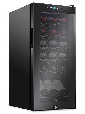 Ivation 18 bottle wine cooler with lock