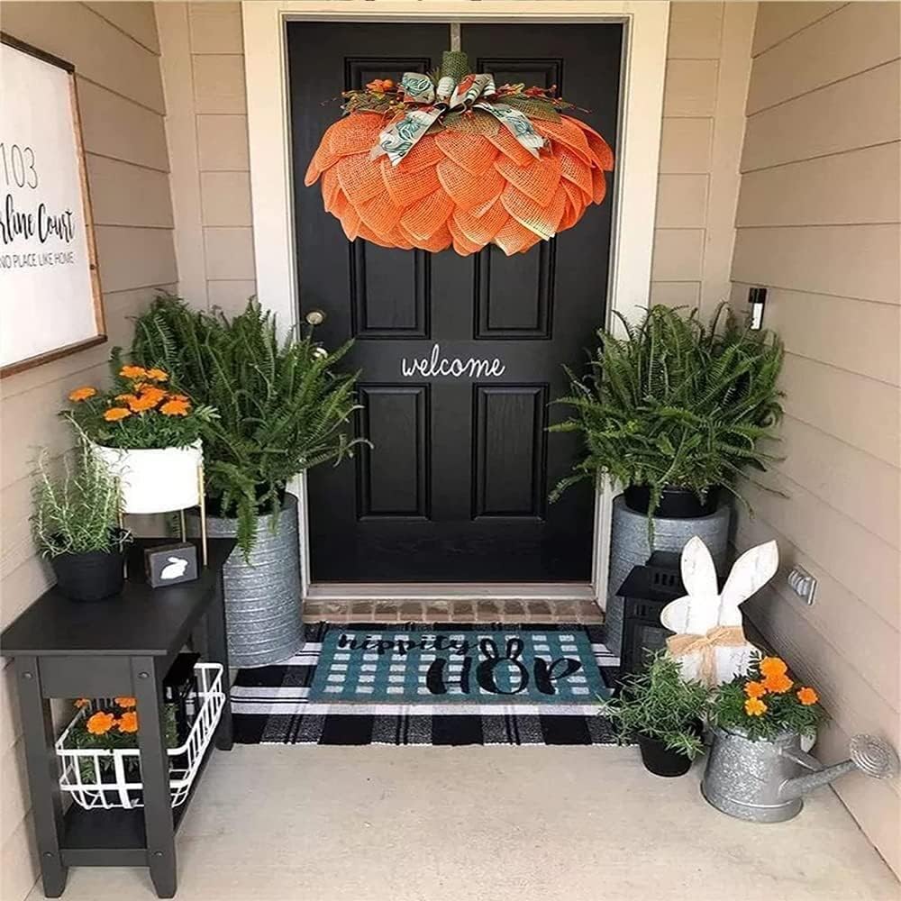 🔥Last Day 50% OFF🔥Farmhouse Pumpkin Wreath For Front Door