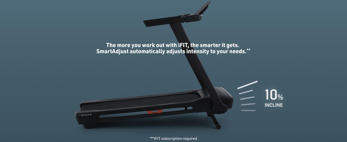 The more you workout with iFIT, the smarter it gets with SmartAdjust technology